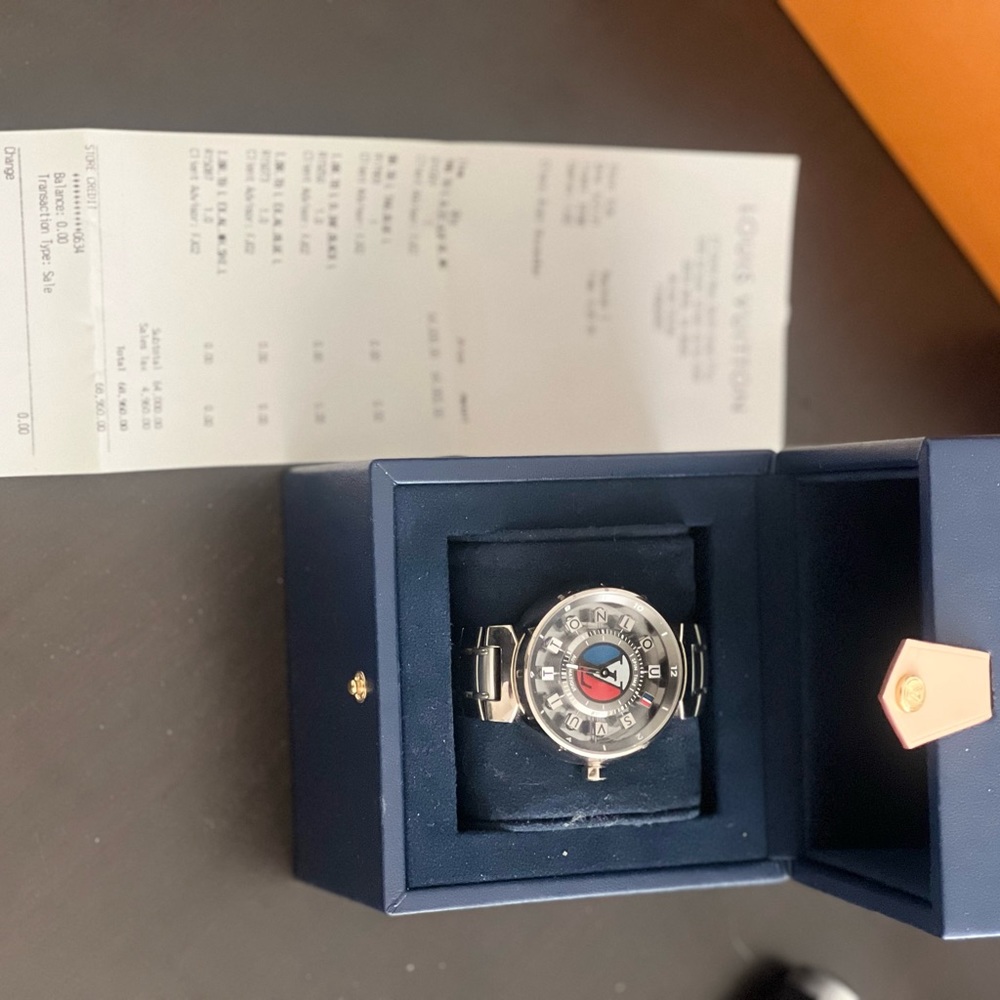Louis Vuitton high end watches spin time